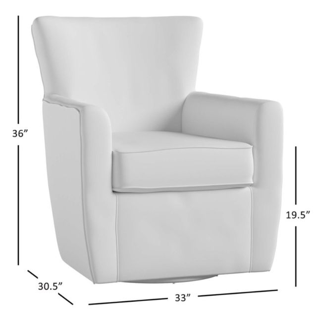 Jofran Inc. Harper Cloud Swivel Accent Chair-2