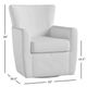 Jofran Inc. Harper Cloud Swivel Accent Chair-2