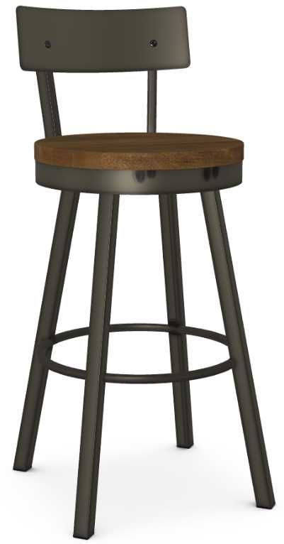 Amisco Customizable Lauren Swivel Bar Stool-0