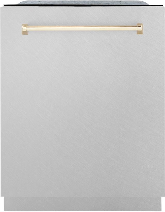 ZLINE Autograph Edition 24" Satin Stainless Steel Built In Dishwasher