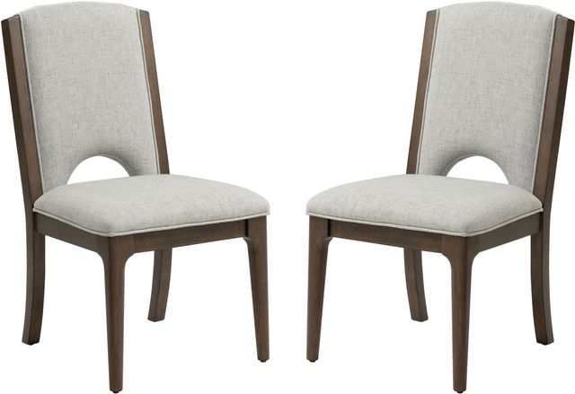 Flexsteel® Athens 2-Piece Brown/Gray Dining Side Chair Set-0