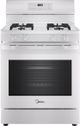 Midea® 30" White Freestanding Gas Range-0