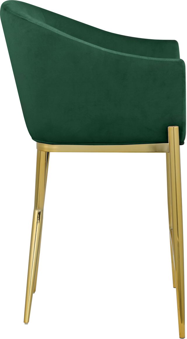 Meridian Furniture Xavier Green/Gold Velvet Counter Stool-3