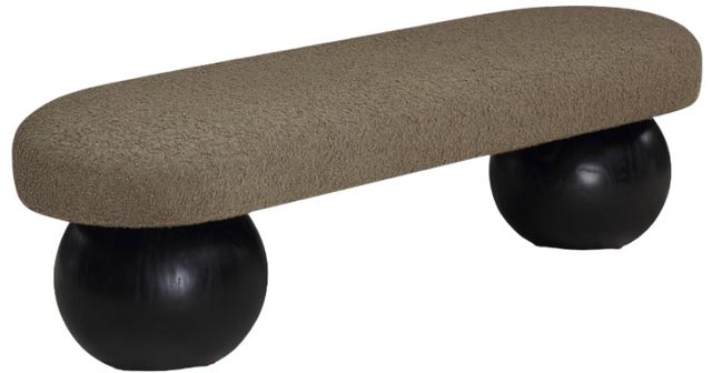 Meridian Furniture Bowie Olive/Black Bench-0