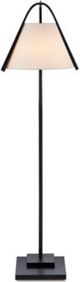 Currey & Company Frey Off-White/Satin Black Floor Lamp-2
