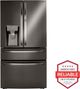 LG 36 in. 22.5 Cu. Ft. PrintProof™ Black Stainless Steel Smart Wi-Fi Enabled Counter Depth Refrigerator-2