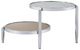 ACME Furniture Abbe Glass Coffee Table with Chrome Base-3
