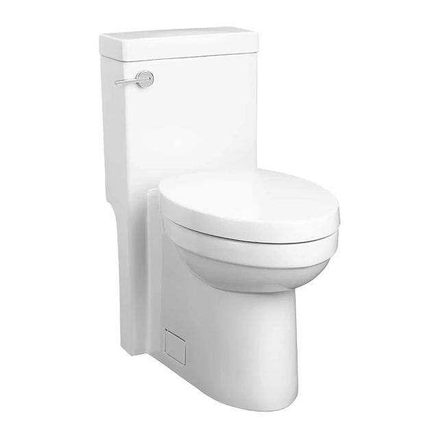 DXV Cossu® Canvas White One-Piece Chair Height Elongated Toilet with Seat-0