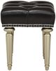 Michael Amini® Hollywood Swank Black/Platinum Vanity Bench-3