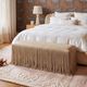 TOV Furniture Shag Me Tan Bench-1