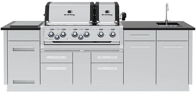 Broil King® Imperial™ S 690iE 8-Burner Stainless Steel Built-In Liquid Propane Grill-0