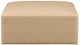 Meridian Furniture Cube Tan Vegan Leather Ottoman-1