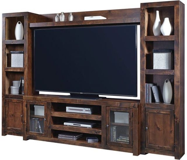 aspenhome® Contemporary Alder Tobacco 72" Entertainment Wall-0