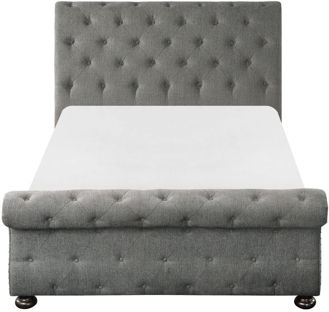 Mazin Furniture Crofton Dark Gray Queen Sleigh Bed-1