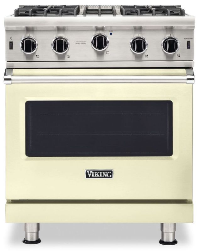 Viking® 5 Series 30" Vanilla Cream Pro Style Liquid Propane Range-0