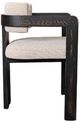 Nest Home Collections Atlas Black Wash/Vogar Beige Dining Chair -4