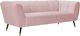 Meridian Furniture Beaumont Pink Velvet Sofa-1