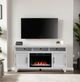 Legends Home Real Cozy Sonoma Jasmine White 64" Fireplace Console-1
