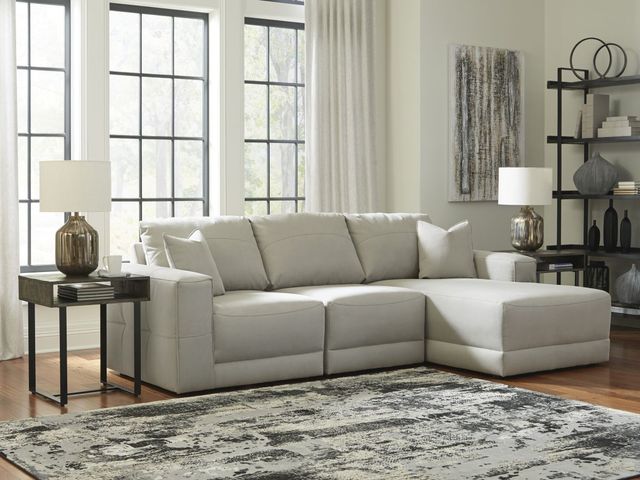 Benchcraft® Next-Gen Gaucho 3-Piece Gray Right Arm Facing Sectional and Chaise-2