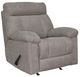 Signature Design by Ashley® Hoyne Park Smoke Manual Rocker Recliner-0