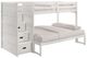 Elements International Sami White Twin Over Full Bunk and Loft Bed-0