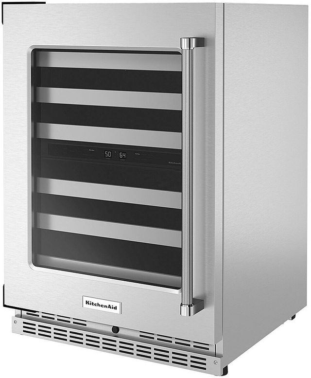 KitchenAid® 4.9 Cu. Ft. Stainless Steel Wine Cooler-3