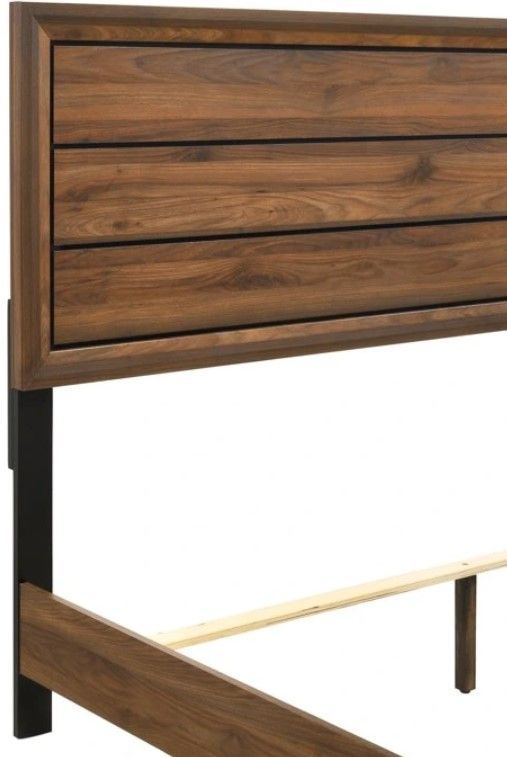 Bernards Kennedy Brown Queen Panel Bed-2