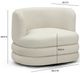TOV Furniture Astor Cream Faux Mohair Swivel Hotel Lounge Chair-2