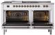 Ilve® Nostalgie II Series 60" Custom RAL Color Pro Style Dual Fuel Range-1