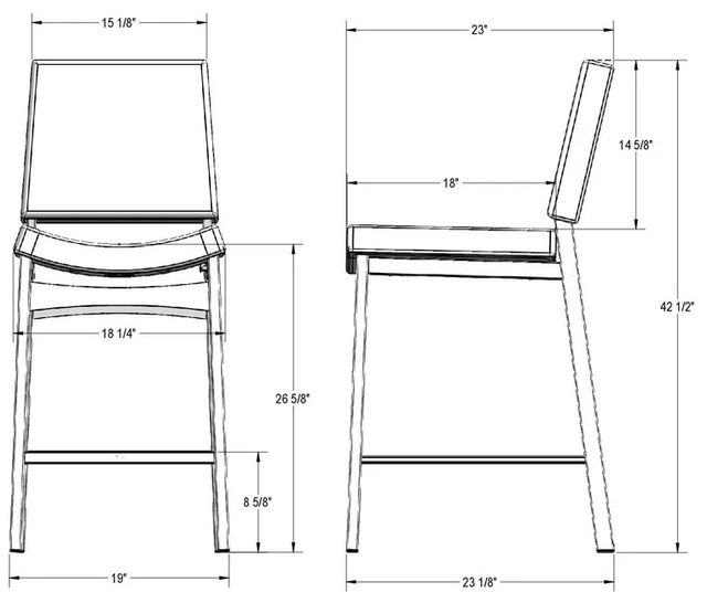 Amisco Customizable Kendra Counter Stool-3
