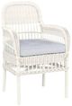Century® Customizable Thomas O'Brien Mainland Wicker Chalk White Hularo Outdoor Dining Arm Chair-0