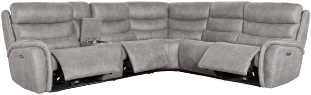 New Classic® Home Furnishings Kamari 3-Piece Gray L-Shape Power Reclining Sectional-2