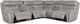 New Classic® Home Furnishings Kamari 3-Piece Gray L-Shape Power Reclining Sectional-2