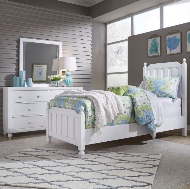 Liberty Furniture Cottage View 3-Piece White Youth Twin Bedroom Set-1