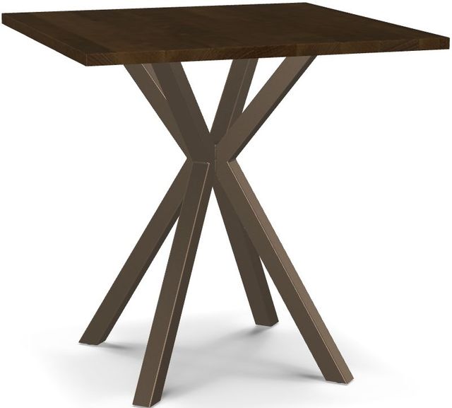 Amisco Customizable Asterisk Square Counter-Height Table with Starburst Stand -0