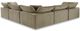 Moe’s Home Collection Clay Classic 5-Piece Desert Sage L-Shaped Modular Sectional-4