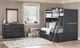 Legacy Classic Flatiron Midnight White Youth Twin/Twin Bunk Bed-1