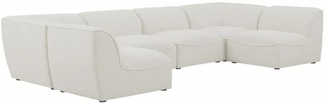 Meridian Furniture Miramar 6-Piece Cream Modular Sectional-0