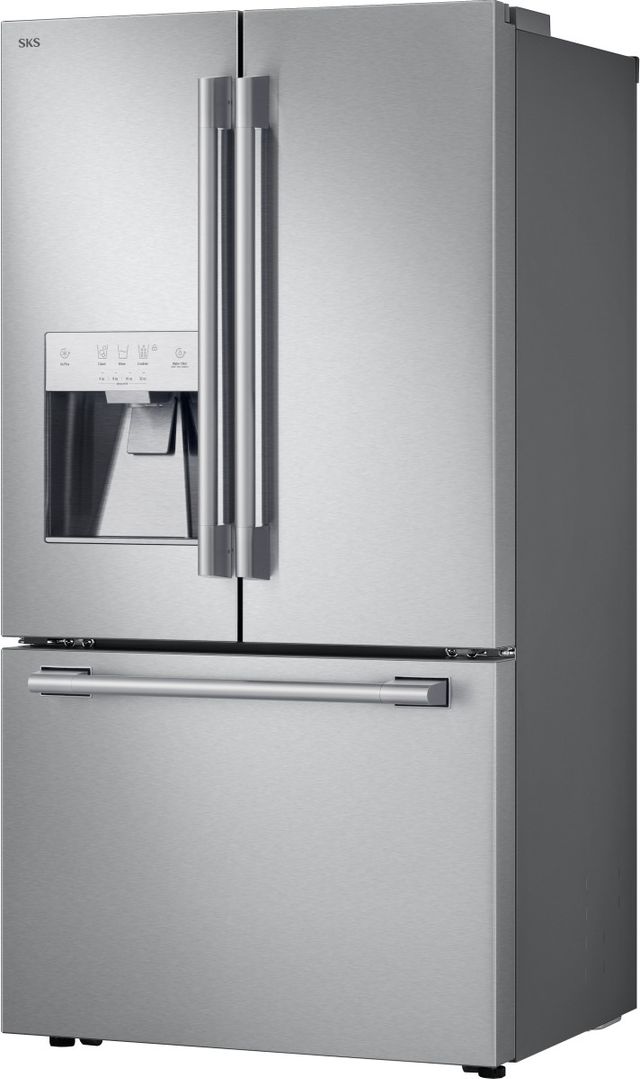 SKS 36" 25.5 Cu. Ft. Stainless Steel Counter Depth French Door Refrigerator-3