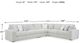 Signature Design by Ashley® Stupendous 4-Piece Alloy Sectional Sofa-2