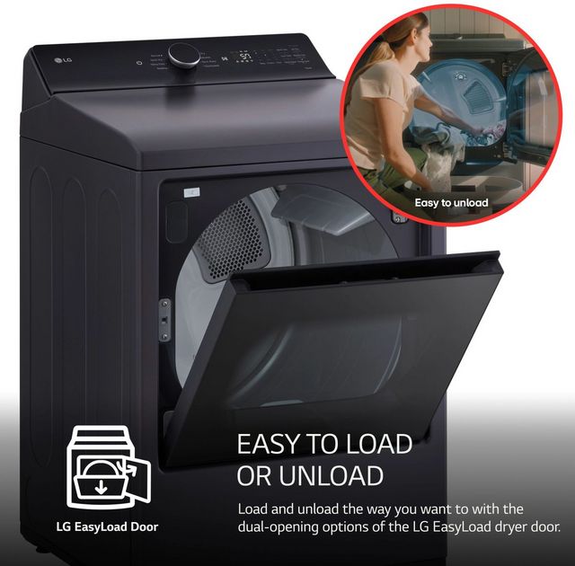 LG 7.3 Cu. Ft. Matte Black Electric Dryer-11