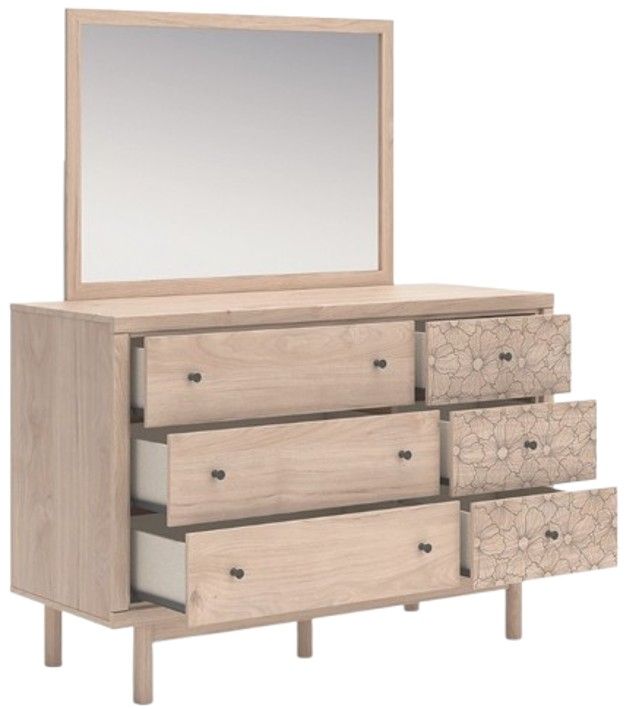 Signature Design by Ashley® Arloster Tan Dresser and Mirror-4