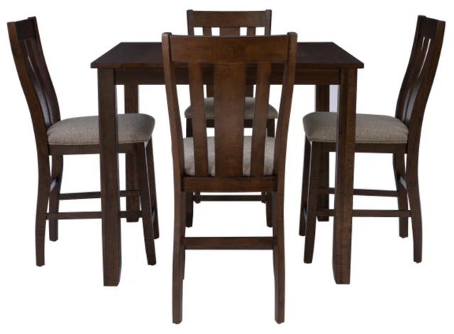 Powell® Landry 5-Piece Brown Counter Table Set-3