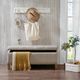 Olliix by Madison Park Light Taupe Shandra II Tufted Top Storage Bench-3