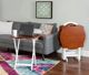 Powell® Serpentine 5-Piece Hazelnut/White Tray Table Set-1