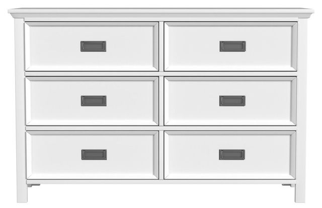 Elements International Hampton Kids White Dresser -1