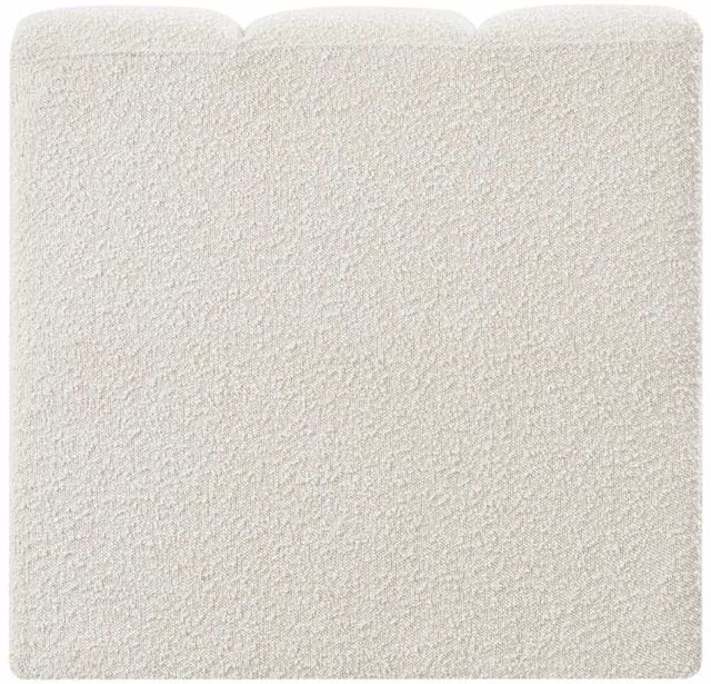 Meridian Furniture Arc Cream Boucle Fabric Modular Straight Chair-3