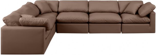 Meridian Furniture Indulge 6-Piece Brown Modular Sectional-2