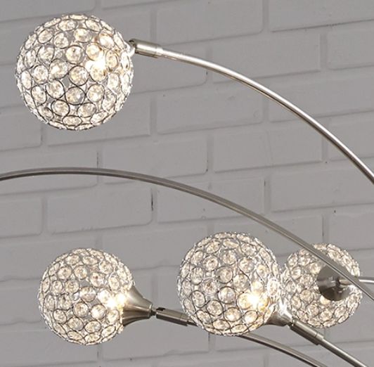 Signature Design by Ashley® Winter Silver Arc Lamp-2