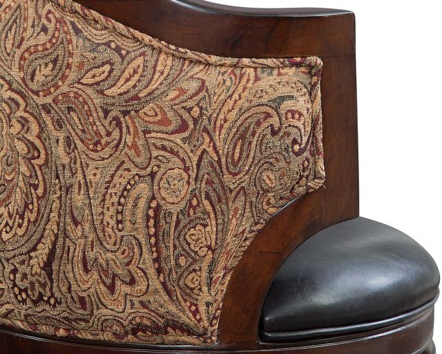 Steve Silver Co. Jasper Black/Brown Swivel Bar Stool-2